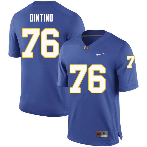 Men #76 Connor Dintino Pittsburgh Panthers College Football Jerseys Sale-Royal